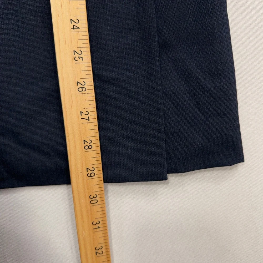 Joseph Abboud Suit Slim Fit Wool Blend 2-Button Navy Blue Mens 38R 32W